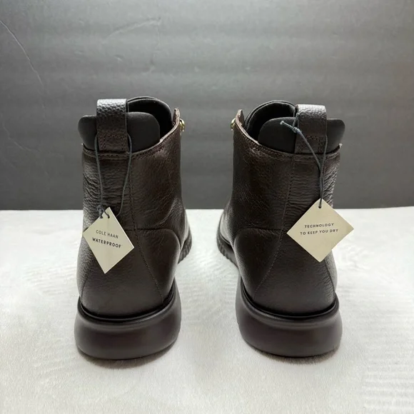 Cole Haan 2.ZeroGrand C26227 Brown Pebbled Leather Chukka  display picture 3